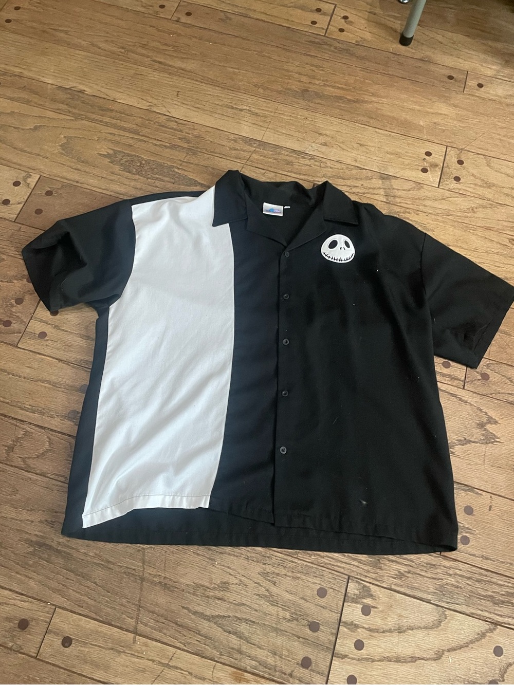 Disneyland Resort Vintage Nightmare Before Christmas men’s button-up shirt